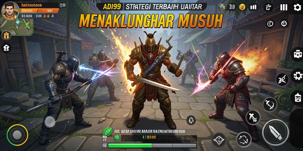 Tampilan gameplay ADI99 dengan berbagai strategi seru.