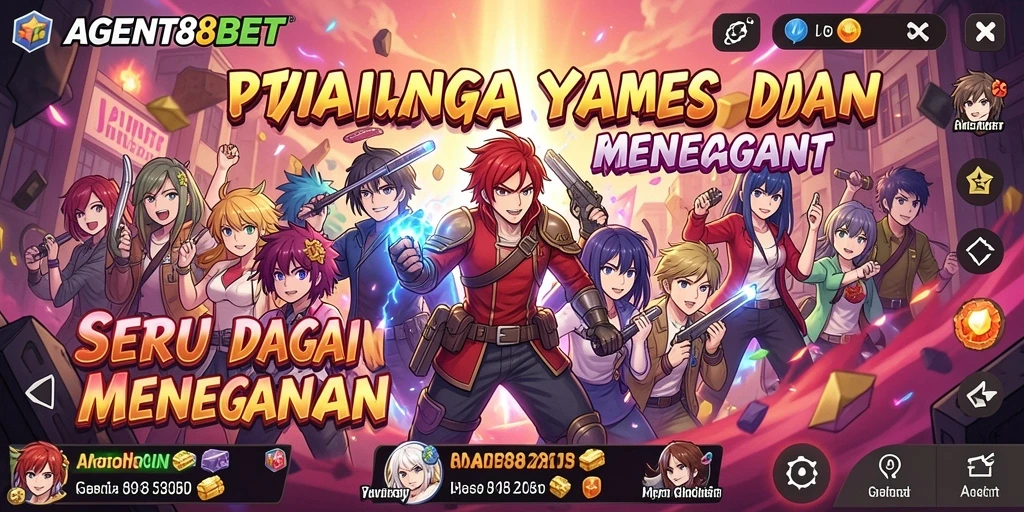 Tampilan gameplay menakjubkan dari AGENT88BET dalam dunia anime.