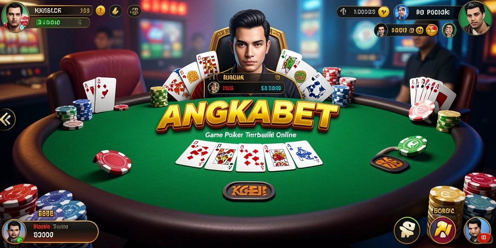 Tangkapan layar gameplay Poker yang mendebarkan di ANGKABET.