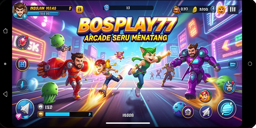 Tampilan gameplay seru BOSPLAY77 yang penuh tantangan.