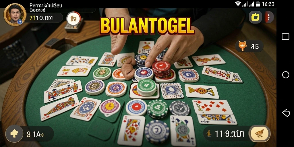 Screenshot gameplay seru di BULANTOGEL menunjukkan keseruan bermain Gaple.