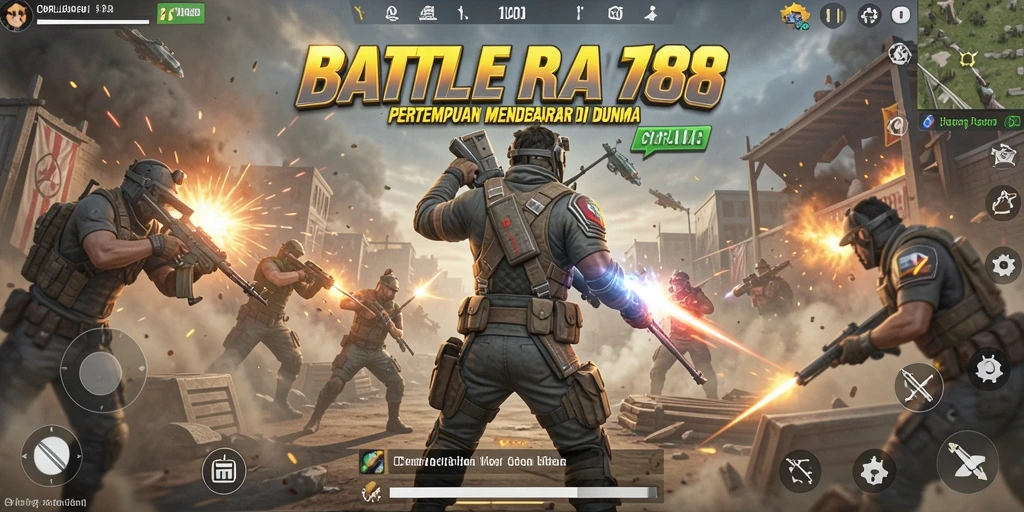 Gameplay mendebarkan CORLA188 dalam aksi Battle Royale.