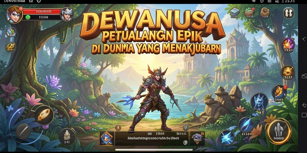 Screenshot gameplay DEWANUSA menampilkan aksi petualangan yang seru.