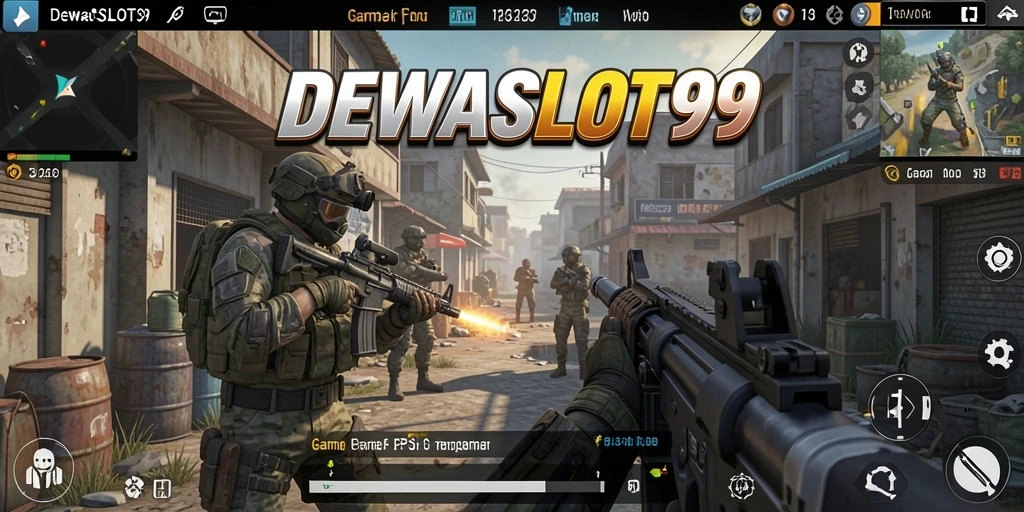Tampilan gameplay seru DEWASLOT99 yang penuh aksi FPS.