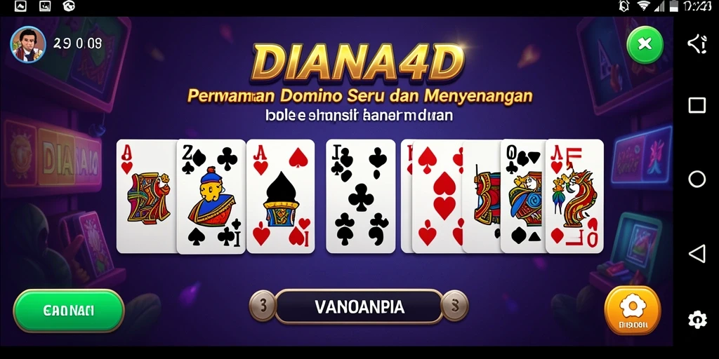 Tampilan menarik gameplay Domino DIANA4D.