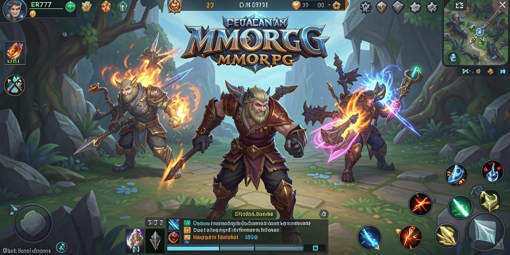 Screenshot gameplay ER777 yang menunjukkan petualangan seru di dunia MMORPG.