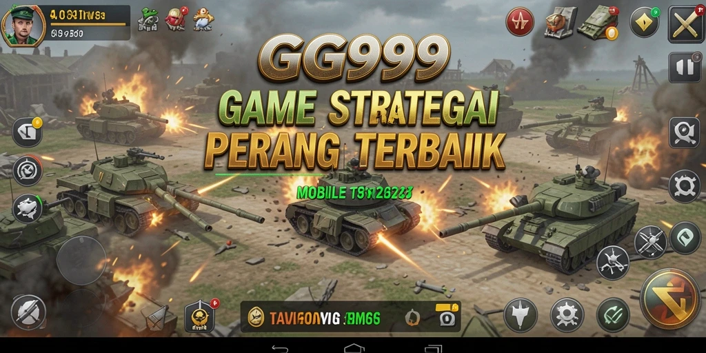 Screenshot menampilkan aksi pertempuran epik dalam GG999.