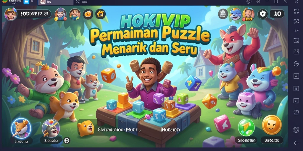 Gameplay HOKIVIP menantang dengan teka-teki yang beragam.