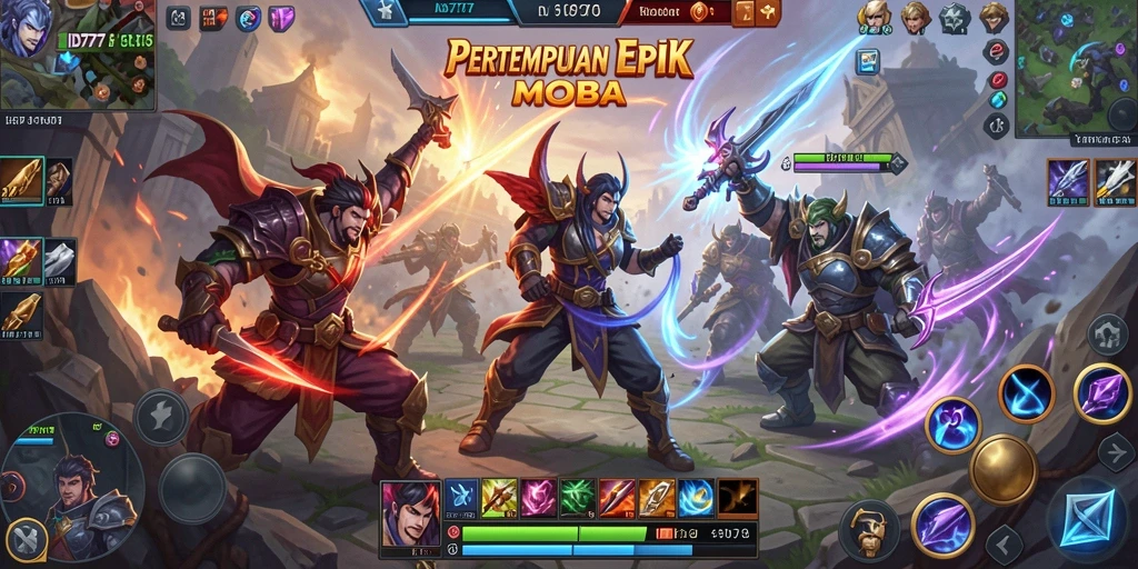 Gameplay seru ID777 di arena MOBA yang penuh aksi.