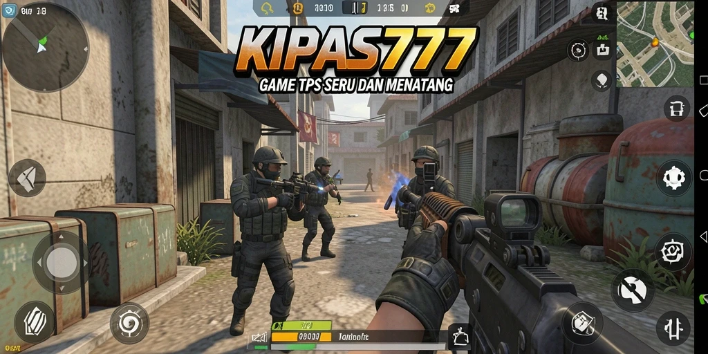 Tangkapan layar gameplay mendebarkan dari KIPAS777 di tengah aksi TPS.