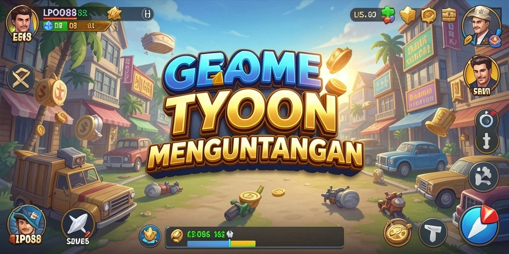 Tampilan gameplay seru dan strategis LPO88 sebagai game Tycoon.