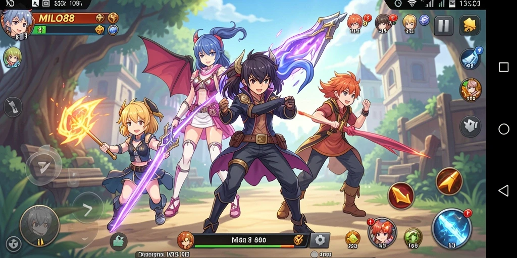 Gameplay menarik dari MILO88 yang menampilkan karakter anime.