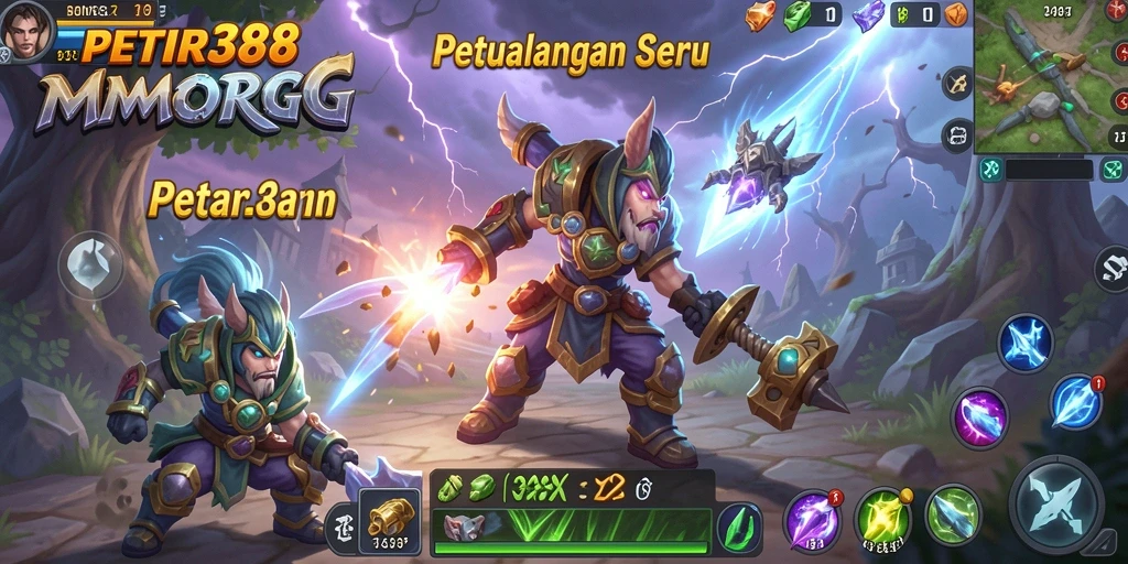 Gameplay memukau yang penuh aksi dari PETIR388 dalam dunia MMORPG.