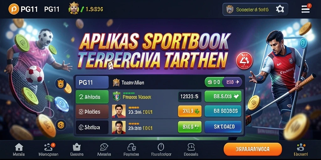 Screenshot PG11 menampilkan antarmuka taruhan olahraga yang menarik.