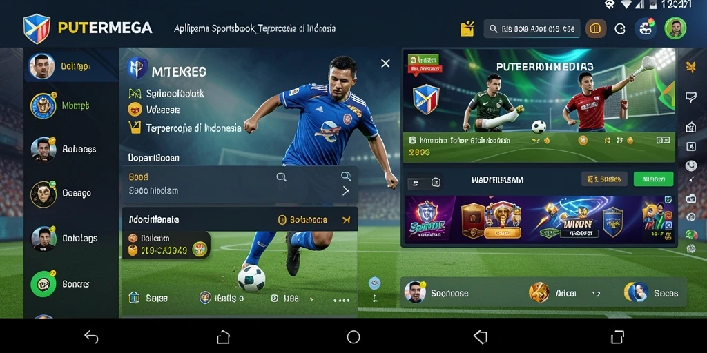 Tampilan screenshot utama dari gameplay Sportsbook PUTERMEGA.