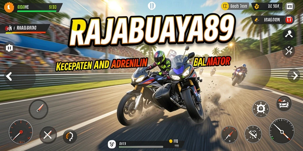 Gameplay seru dan cepat di RAJABUAYA89 dengan balapan motor yang mendebarkan.