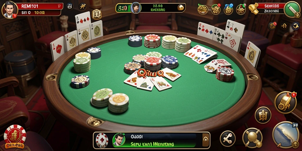 Screenshot gameplay QiuQiu yang mendebarkan di REMI101.