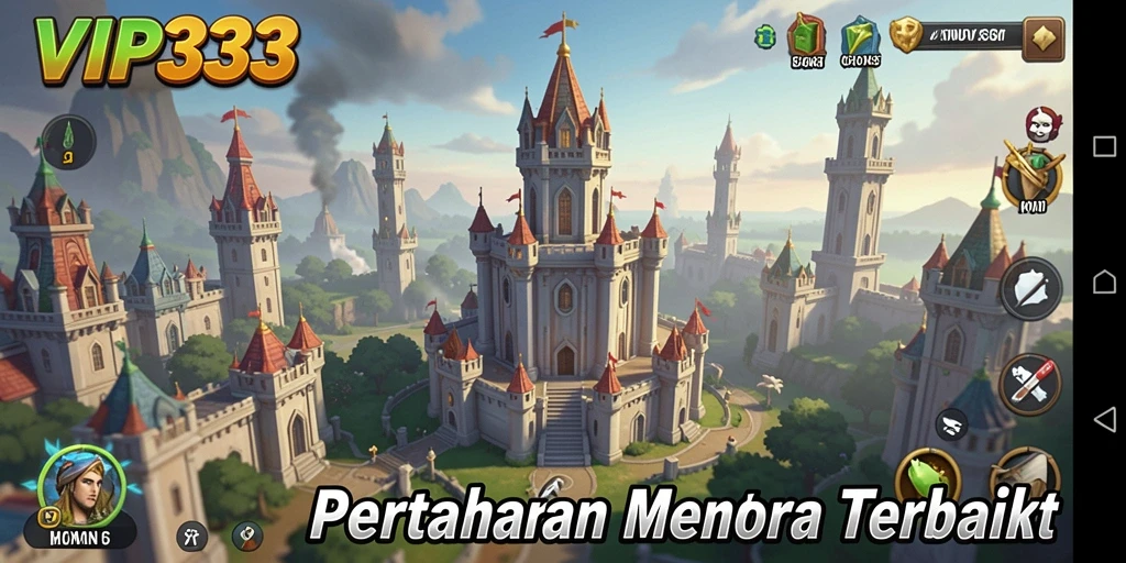 Tampilan gameplay VIP333 yang mendebarkan di dalam genre Tower Defense.